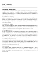 Vorschau - Arbeitsblätter - Louis Armstrong (Infotext und Übungen) - Deckblatt