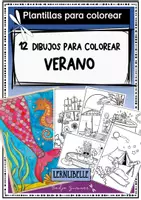 Vista previa - Manualidades / Dibujos para colorear - 12 Dibujos para colorear verano - Portada