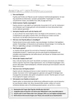 Vorschau - Arbeitsblätter - AB mit Fragen zum Thema "Paprika" + Lösungsblatt - Seite 1