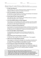 Vorschau - Arbeitsblätter - AB mit Fragen zum Thema "Papua-Neuguinea" + Lösungsblatt - Seite 1