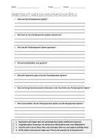Vorschau - Arbeitsblätter - AB mit Fragen zum Thema "Paralympische Spiele" + Lösungsblatt + Infografik - Deckblatt
