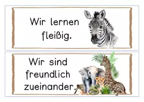 Vorschau - Anderer Materialtyp - Klassenregeln - Safariklasse - Zooklasse - Seite 3