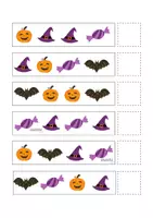 Vista previa - Hojas de trabajo - SECUENCIAS DE HALLOWEEN - página 1