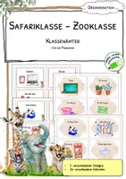 Vorschau - Poster - Klassenämter - Safariklasse - Zooklasse - Deckblatt