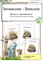Vorschau - Anderer Materialtyp - Krankenmappe - Safariklasse - Zooklasse - Deckblatt