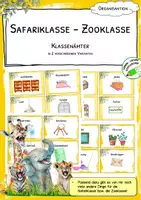 Vorschau - Anderer Materialtyp - Klassenämter gelb - Safariklasse – Zooklasse - Deckblatt