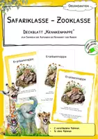 Vorschau - Anderer Materialtyp - Krankenmappe gelb - Safariklasse – Zooklasse - Deckblatt