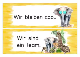 Vorschau - Anderer Materialtyp - Klassenregeln (gelb) - Safariklasse – Zooklasse - Seite 2