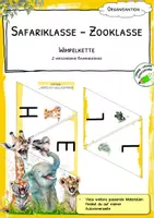 Vorschau - Anderer Materialtyp - Wimpelkette gelb "HERZLICH WILLKOMMEN" - Safariklasse – Zooklasse - Deckblatt