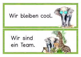 Vorschau - Anderer Materialtyp - Klassenregeln grün - Safariklasse – Zooklasse - Seite 2