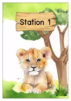 Vorschau - Anderer Materialtyp - Stationenschilder grün - Safariklasse – Zooklasse - Seite 3