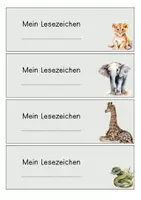 Vorschau - Anderer Materialtyp - Lesezeichen - Safariklasse - Zooklasse - Seite 2
