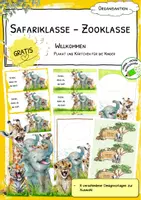 Vorschau - Anderer Materialtyp - Tierischer Willkommensgruß - Deckblatt