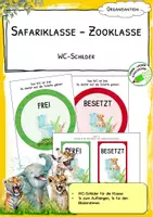 Vorschau - Anderer Materialtyp - WC-Schilder - Safariklasse - Zooklasse - Deckblatt