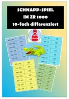 Vorschau - Spiele - Schnapp-Spiel Addition/Subtraktion im ZR 1000, 10-fach differenziert - Deckblatt
