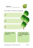 Vorschau - Arbeitsblätter - Umwelt & Nachhaltigkeit: Tagebuch Vorlage - Seite 2