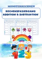 Vorschau - Arbeitsblätter - Rechenspaziergang Monsterrechnen - Deckblatt