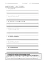Vorschau - Arbeitsblätter - AB mit Fragen zum Thema "Patent" + Lösungsblatt + Infografik - Deckblatt
