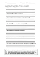 Vorschau - Arbeitsblätter - AB mit Fragen zum Thema "Persischer Golf" + Lösungsblatt + Infografik - Deckblatt