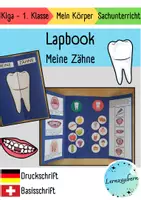 Vorschau - Arbeitsblätter - Lapbook für den Kindergarten: Meine Zähne - Deckblatt