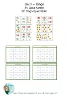Vorschau - Spiele - Geld Bingo Zahlenraum 20 - Deckblatt