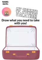 Vista previa - Unidades / Secuencias / Situaciones de Aprendizaje - MY SUMMER VACATION writing part by Miss M teacher - página 1