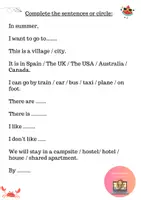 Vista previa - Unidades / Secuencias / Situaciones de Aprendizaje - MY SUMMER VACATION writing part by Miss M teacher - página 2
