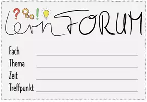 Vorschau - Präsentationen/Tafelbilder - Vorlage: Lernforum - Seite 1