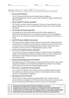 Vorschau - Arbeitsblätter - AB mit Fragen zum Thema "PET-Flaschen" + Lösungsblatt + Mindmap + Infografik - Seite 3
