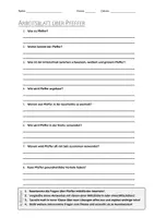 Vorschau - Arbeitsblätter - AB mit Fragen zum Thema "Pfeffer" + Lösungsblatt + Infografik - Deckblatt