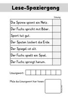 Vorschau - Arbeitsblätter - Deutsch - Lesespaziergang mit sp-Wörtern - Seite 2