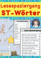 Vorschau - Arbeitsblätter - Materialpaket - Wörter mit sp und st - Seite 1