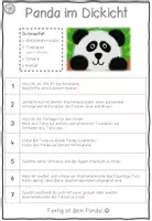 Vorschau - Unterrichtsreihen - Bastelanleitung: Panda im Dickicht - Seite 1