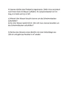 Vorschau - Test - Mathe Test mit Verbesserung (Oberflächeninhalt, Volumen, Umwandeln) - Seite 1