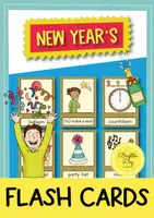 Vista previa - Tarjetas / Manipulativos - New Year's Eve flash cards // Tarjetas con imágenes (inglés) - Portada