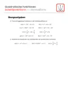 Vorschau - Arbeitsblätter - Normal- und Scheitelpunktform erarbeiten - Seite 3
