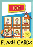 Vista previa - Tarjetas / Manipulativos - Toys: flash cards // Tarjetas con imágenes (inglés) - Portada