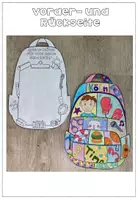 Vorschau - Arbeitsblätter - Kunstprojekt - Das bin ich ! Rucksack - Bastelvorlage in verschiedenen Versionen - Seite 2