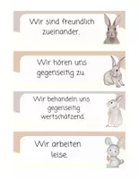 Vorschau - Poster - Klassenregeln für die Hasenklasse - Seite 1