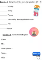 Vista previa - Hojas de trabajo - Diagnostic English test adaptable to students. - página 3