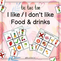 Aperçu - Apprentissages en autonomie - Food - Tic Tac Toe : I like/I don’t like - The British Fox - Page de couverture