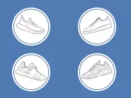 Vorschau - Mal- und Bastelvorlagen - Sneaker-Design-Malvorlagen (Paket 4) - Seite 1