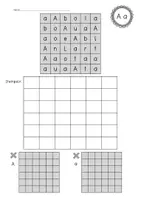 Vorschau - Arbeitsblätter - Buchstaben-Stempelblätter für den Buchstabentag, 1. Klasse - Seite 1