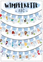 Vorschau - Präsentationen/Tafelbilder - ABC WIMPELKETTE - Druck- und Schreibschrift - Deckblatt