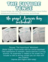 Vorschau - Klassenarbeiten - Die Zukunft - Future Tense - Theorie und Übungen - Deckblatt
