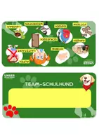 Vorschau - Bildkarten - Unsere Schulhund - Doppel-Funktion Namensschilder & Regeln - Deckblatt