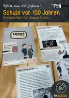 Vorschau - Arbeitsblätter - Materialpaket: Schule vor 100 Jahren - Seite 1