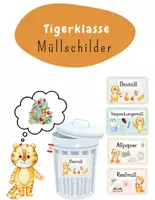 Vorschau - Poster - Müllschilder für die Tigerklasse - Deckblatt