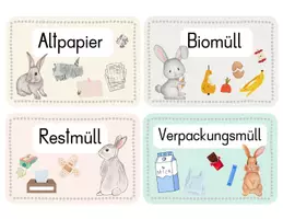 Vorschau - Poster - Müllschilder für die Hasenklasse - Seite 1