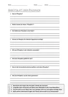 Vorschau - Arbeitsblätter - AB mit Fragen zum Thema "Phosphor" + Lösungsblatt + Mindmap - Deckblatt